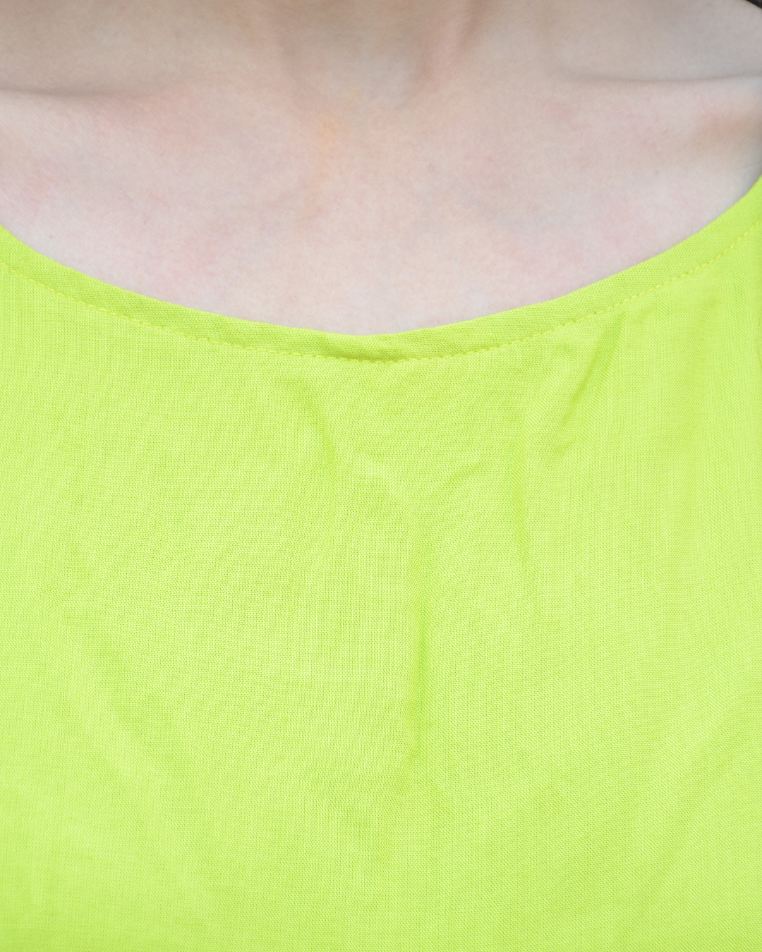 Latest Light Green Rayon Maxi Dress